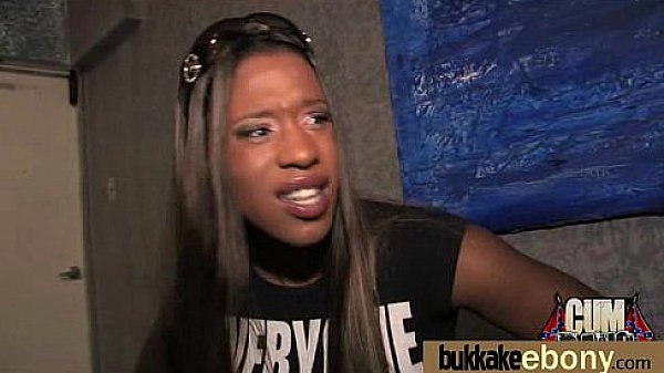 first time ebony with a group of white dicks 18