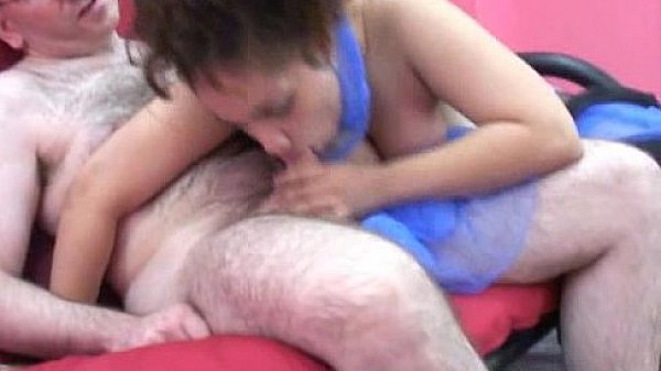 Curvy and exotic hottie Lena is blowing a geek