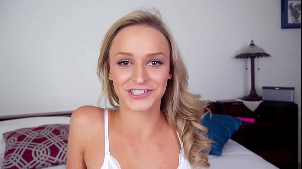 EMMA HIXX aka EMMA HIX Sexy Skinny Petite Blonde Hottie POV Blowjob and Cum Facial