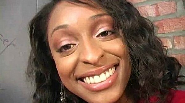 Ebony teen cleaning all the cocks at gloryhole 8