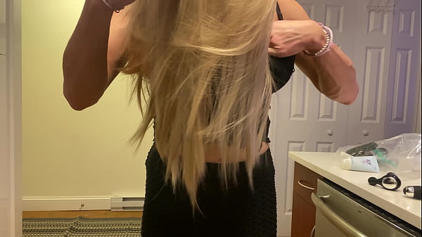 Crossdressing into Slutty Blonde 