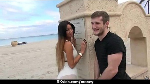 Amateur girl likes to suck cock for cash 9