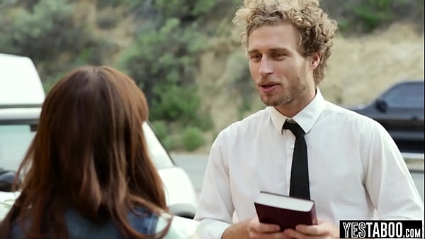 Teen Alison Rey came and swallowed hard cock before rough sex