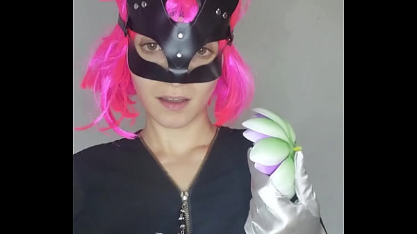 Observe my passionate self-pleasure with a kitty mask and big tits  