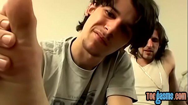 Straight feet lover fucks his gay buddy  