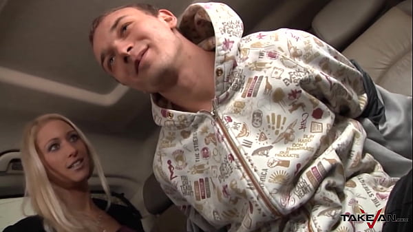 Naughty blonde giving her wet pussy to curious dude