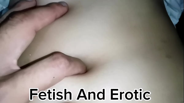 A massage in her deep navel  