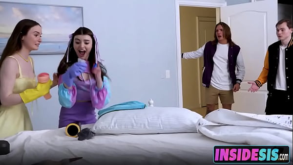 For a Viral Challenge: Step-Sisters Drink Their Brothers' Milk