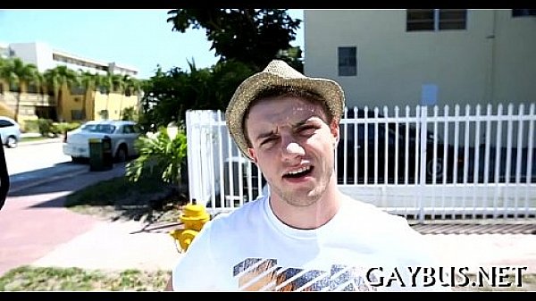 Free sex cream during wild gay sex 