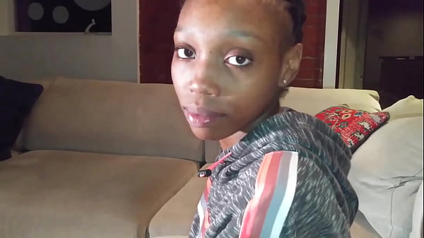 visit FreshNewFaces.club ~ Deleted Scenes: Black Teen Answers Questions & Deepthroat Practice