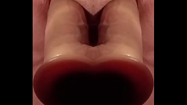 Ramming the full length of this massive Movable flex foreskin dildo is far more fun than my clear plastic ten incher 