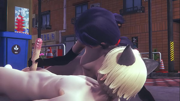 Miraculous Lady Bug - Lady Bug jerk off and sucking CatNoir's dick