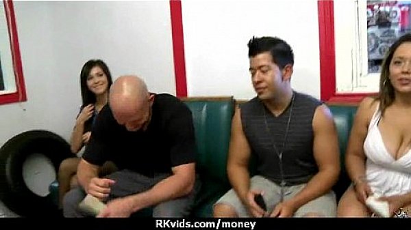 Slutty amateur babe is paid cash from some crazy public sex 2