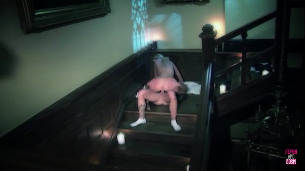 The seductive apparition in her corridor never scared the curvaceous blonde.