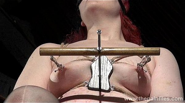 Extreme lesbian bdsm and hardcore lezdom tit t. of chubby redhead slaveslu