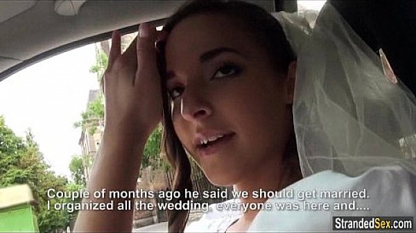 Euro teen bride Amirah Adara gets stood up and a mouthful of cum