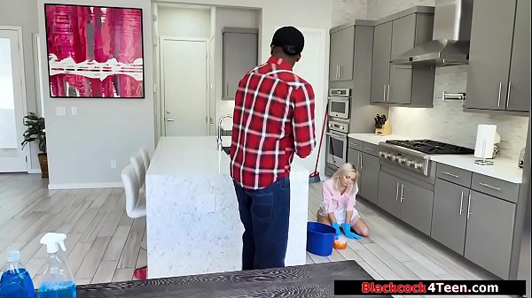 Blonde houses maid sucks bbc