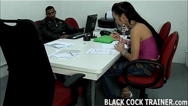 I just have to swallow his hard black cock 