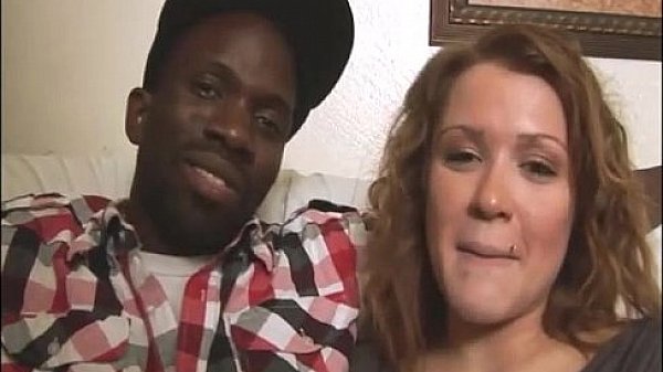 Huge titty babe riding black cock