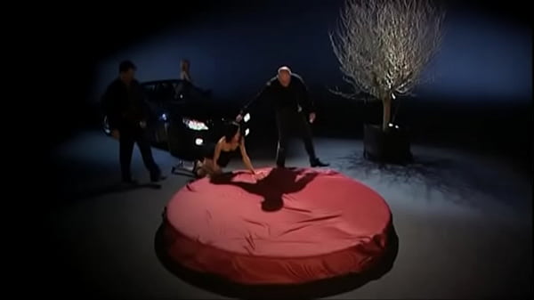 Aliz and Tarra Get Together with Two Guys on the round Bed for Sex