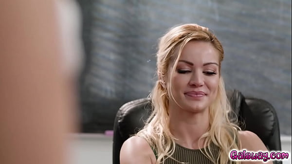 Sophia Locke and Cherry Kiss fucks hot college student Gal Ritchie  