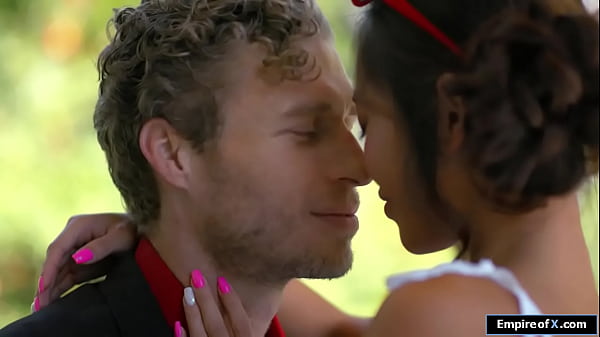 A guy licking then fucking his small tits asian best friend