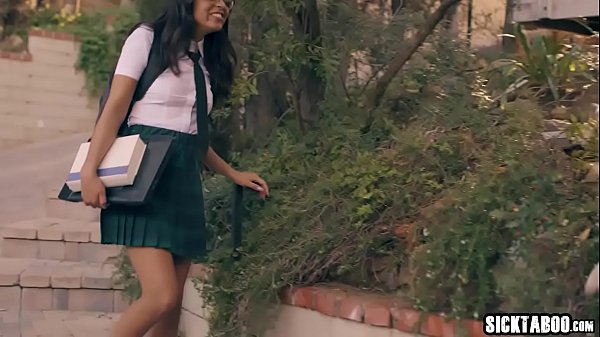 Sexy teen banged by her bff and her stepbrother 