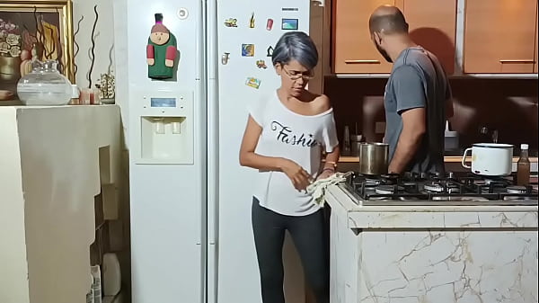 I enjoy when my husband is away and I behave like a big whore with my stepson.