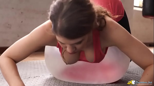 Katie Louise  #8220 Busty Workout #8221    Downblouse Jerk