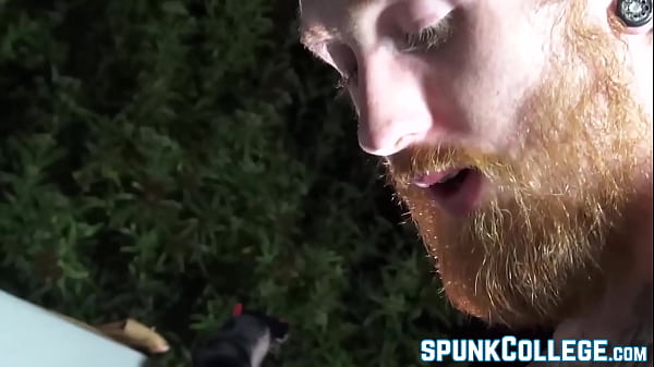 Asian twink facialized by ginger homo