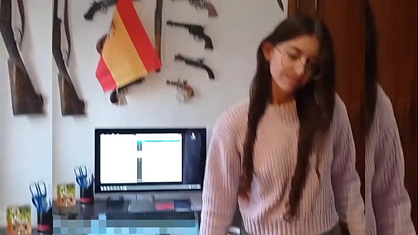 CUTE BRUNETTE IS FUCKED UNDER SKIRT CUM ON HER ASS