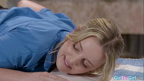 Teacher Charlie Forde lets her petite student Amber Maddie pull one anal bead out of her ass per good answer.The milf facesits her to get rimmed