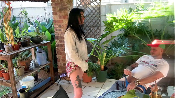 Mutual masturbation outdoor with my stepsis