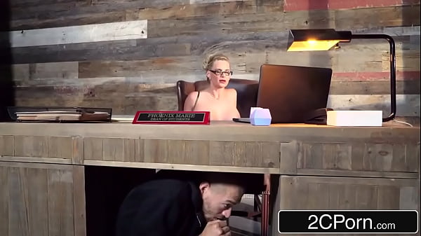 Stunning Blonde Principal with Glasses Takes Charge Over Naughty Student in Her Office  