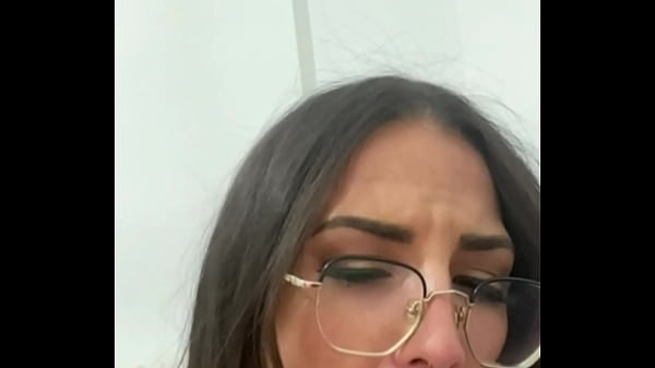 Medusa playing with a big dildo. Blowjob, titjob and masturbation.