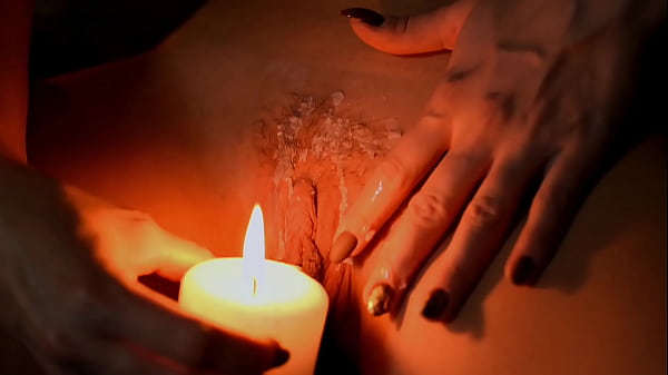 Halloween Starts:Devil With Hot Wax On Pussy  