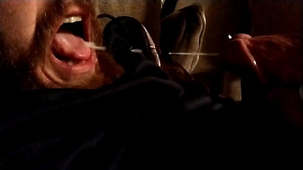 12 spurts of cum slow-mo horny self facial
