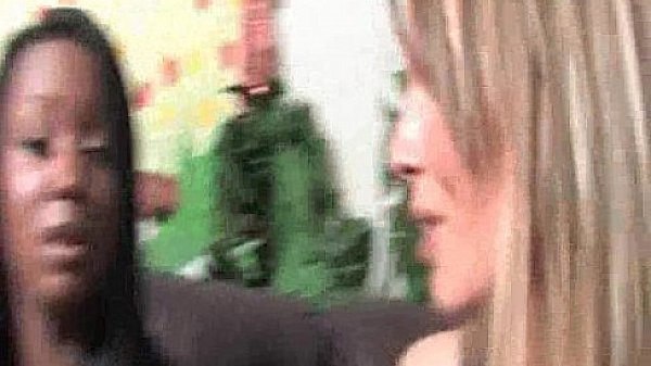 Black babe Sucks White Cocks