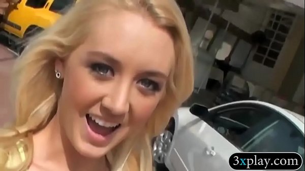 Blond picked up on the street and banged