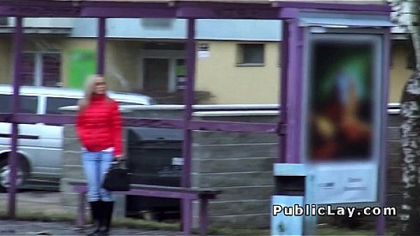 Blonde fucked after picked up in public 