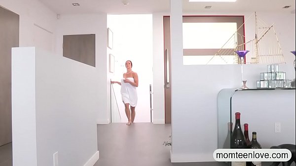 MILF have sex with her stepson and GF