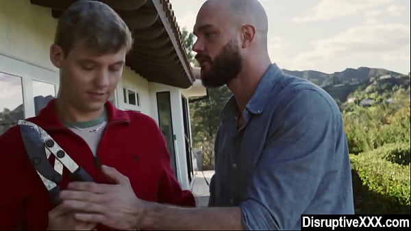 Spoiled twink fucked bareback by DILF counselor