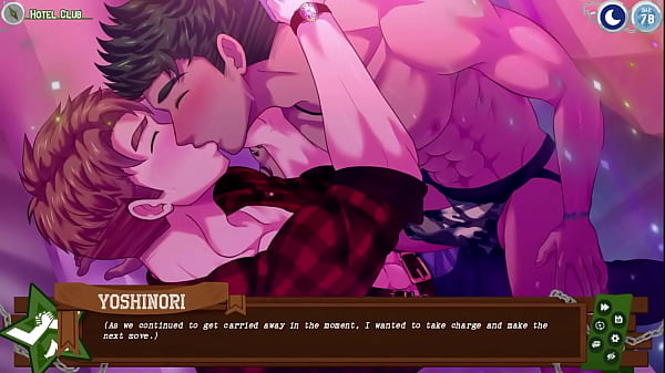 Two hunks bareback out in the open of the nightclub  