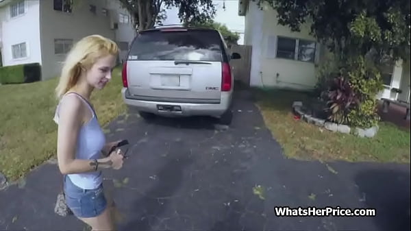 Busty blonde stranger is ready to ride me for money  