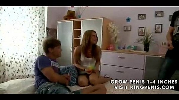 Naughty gets into a threesome