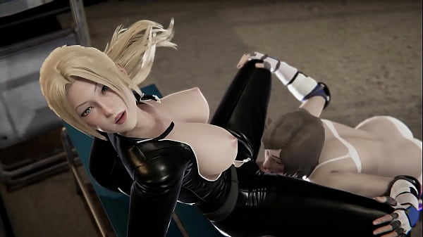 Tekken Yuri - Nina Williams and Asuka Kazama in hot girl on girl action - 3D Japanese Porn  