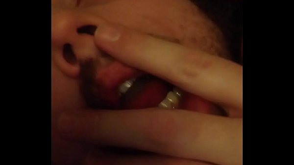 Big guy strokes his eight inch cock till precum