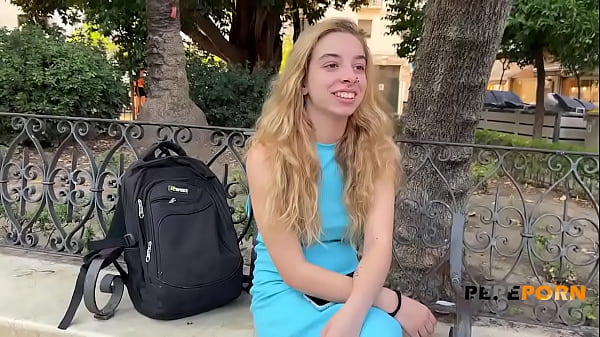 Shy 18yo teen Irina Love looks for new dicks to fuck at PepePorn!