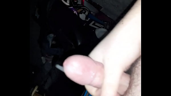 Jerking off cock and big cum shot