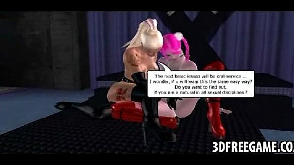 Hot 3D punk babes with strapons are fucking